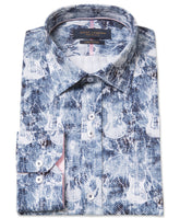 Guitar Print Long Sleeve Pure Cotton Shirt